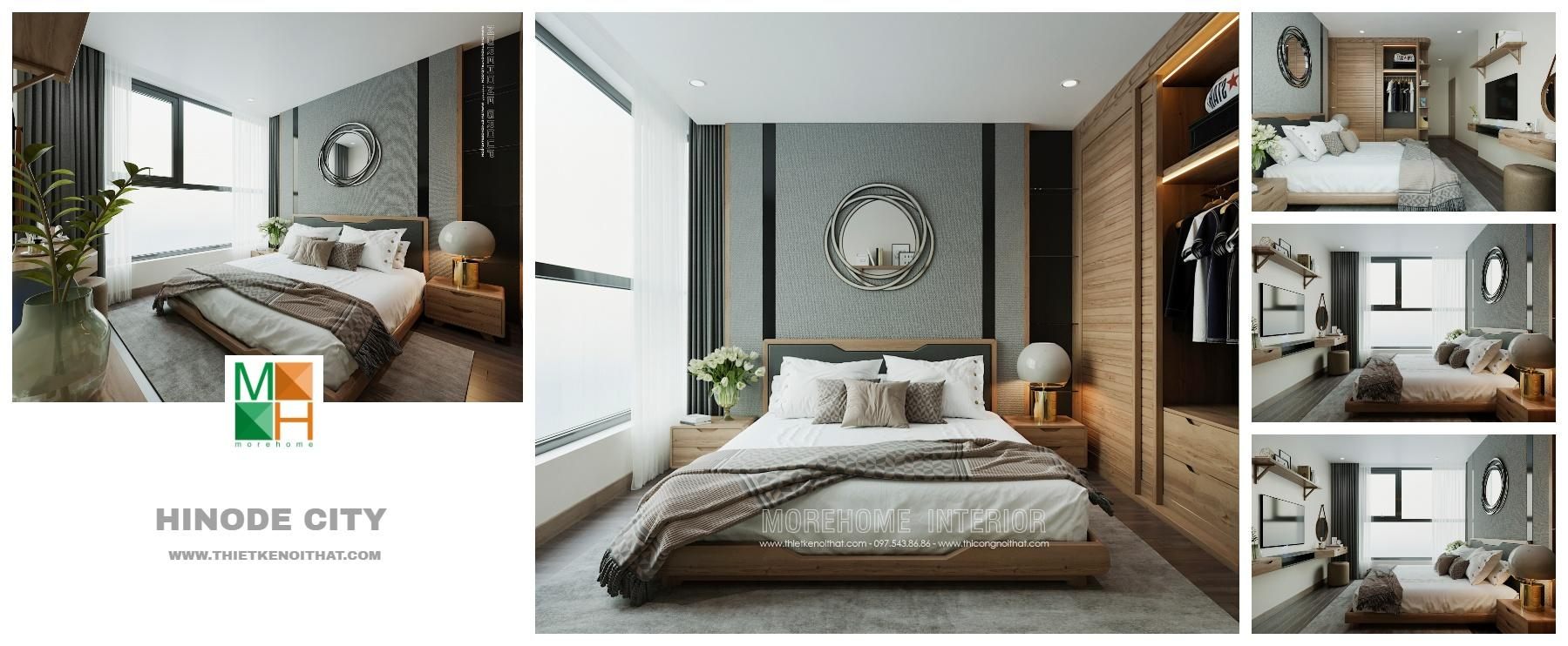 Thiết kế nội thất chung cư Hinode City Minh Khai hiện đại trẻ trung